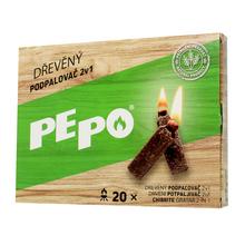 Drevný podpaľač PE-PO 2v1, 20 podpaľov
