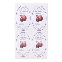 Samolepky na fľaše slivovice, mix 16 ks, zelené