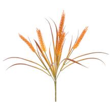 Umelý zápich jačmeňa v oranžovej farbe s výškou 38 cm.