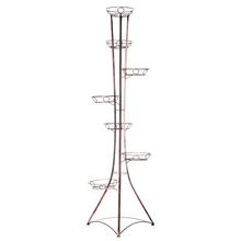 KW032 STOJAN NA 7 KVETOV VEŽA MEDENÁ 175CM - FLORASYSTEM