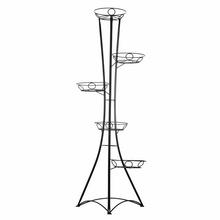 KW033 STOJAN NA 5 KVETOV VEŽA ČIERNA 135CM - FLORASYSTEM