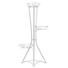 KW041 STOJAN NA 3 KVETY VEŽA BIELA 110CM - FLORASYSTEM