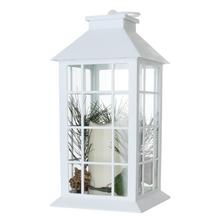 LAMPÁŠ BIELY 1L LED 14x14x28CM - FLORASYSTEM