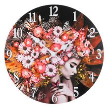 HODINY NÁSTENNÉ MDF 34x3,5x34cm HA1686 - FLORASYSTEM