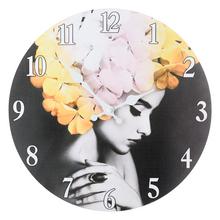HODINY NÁSTENNÉ MDF 34x3,5x34cm HA1685 - FLORASYSTEM