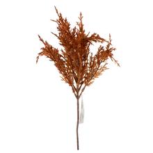 Umelá tráva v oranžovej farbe, 32 cm vysoká.