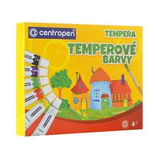 Sada temperových farieb Centropen 12ml, 6 kusov.