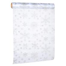 ORGANZA leskla vločky 39x10 BIELO-STRIEB. - FLORASYSTEM