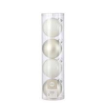 GUĽA SKLO biela 4 kusy - d10cm - FLORASYSTEM