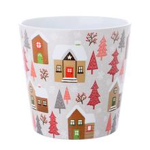 SUPER CENA OBAL ZIMNÁ KRAJINA BIELA 16XV15CM - FLORASYSTEM