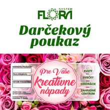 POUKÁŽKA DARČEKOVÁ 30 € eshop - FLORASYSTEM