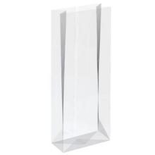 Priehľadné celofánové vrecko s dnom, rozmer 11x34+6.