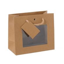 Kraft darčeková taška s oknom