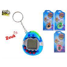 Elektronická hra Tamagotchi na kľúčenke, 6 cm.