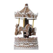 Perníkový kolotoč s hudbou, 11,5x11,5x21,5 cm.