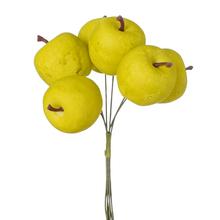 Zelené jabĺčka na zápich, 6 kusov, 15 cm.