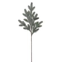 Zasnežená vetvička čečiny s dĺžkou 70 cm.