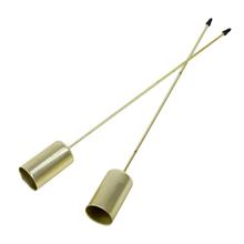 Zlaté bodce na kónické sviečky, sada 2 kusy.