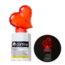 Červené LED srdce na sviečku.