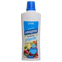 Fľaša biologického kvapalného hnojiva Profík kvap.VÁPNIK 500ml.