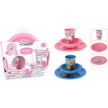 Sada detských obedových plastových nádob s motívom jednorožca.