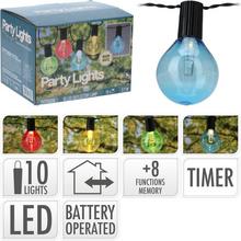 LED10 PÁRTY SVETLÁ in/out/8+/časovač na baterky/farba - FLORASYSTEM