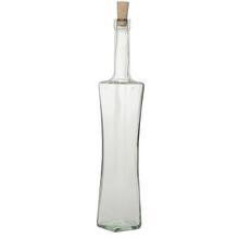 Sklenená fľaša s korkovým uzáverom, objem 500ml.