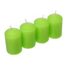 Sviečky adventné v zelenej farbe.