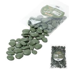 Zelené kamienky Pebbles 3-4 cm v balení.