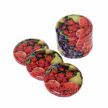 Sada viečok s ovocným motívom