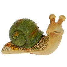 Keramický slimák na záhradu