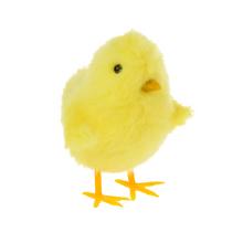 Žlté kuriatko s oranžovými nohami, 9 cm.