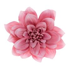 Umelá kvetina hlava dahlia v ružovej farbe, priemer 14 cm.