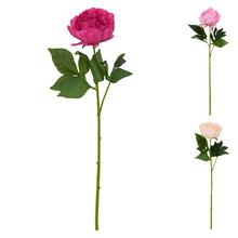 Umelé kvety pivónia v rôznych farbách.