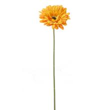 Umelá gerbera v oranžovej farbe s dĺžkou 44 cm.