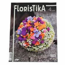 Obálka časopisu Floristika 4/2024 s kvetinovým aranžmánom.