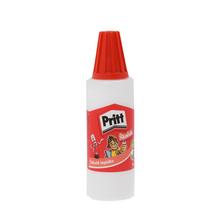 Lepidlo Pritt Školák v bielej fľaši s červeným uzáverom.