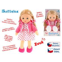 Bábika Sofinka s mäkkým telom a zvukom.