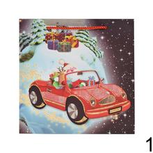 Darčeková taška s vianočným motívom a glitrami.