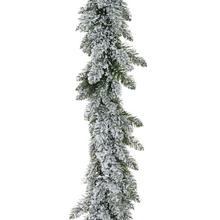 Hrubá okrúhla girlanda osnežená 2m.