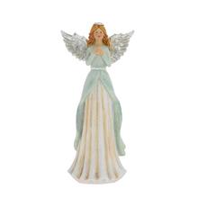 Dekoračný anjel s modliacou pozíciou, strieborný