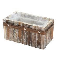 Drevený obal hrantík s plastovou vložkou.