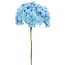 Zväzok umelých kvetov Achilea modrá 32 cm.