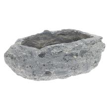 Obal na kvety v tvare kameňa, šedý