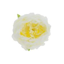 Umelá pivónia v krémovej farbe s priemerom 10 cm.