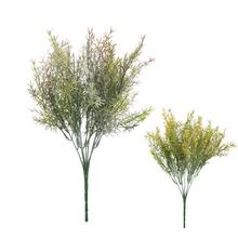 Umelý zápich asparagus v fialovej a oranžovej farbe, 37 cm.