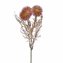 Umelý zápich bodliak v ružovej farbe s dĺžkou 24 cm.