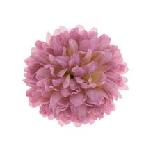 Umelá hlava chryzantémy v ružovej farbe, priemer 10 cm.