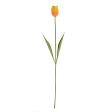 Žlto-oranžový tulipán z kovu