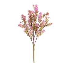 Umelá zeleň sedum ružové s fialovými detailmi.